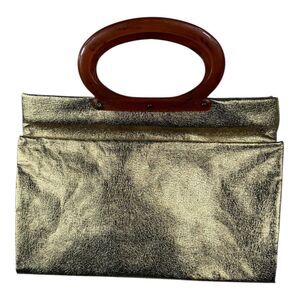 vintage gold metallic bag with